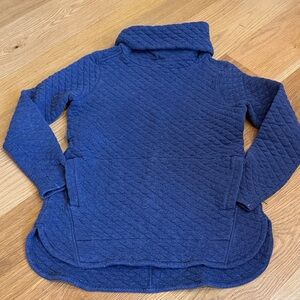 Deluth Navy Quilted Pullover Sweater- Small